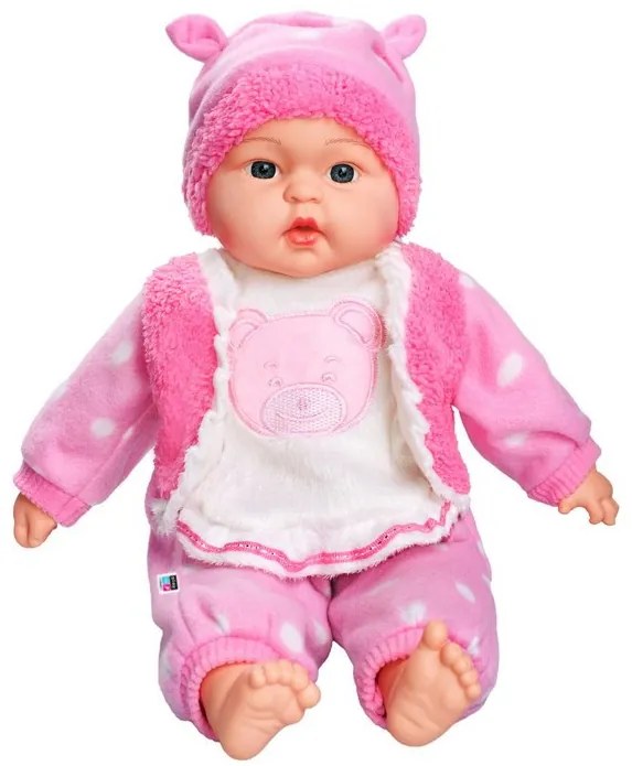 Maďarsky hovoriaca a spievajúca detská bábika PlayTo Anička 46 cm