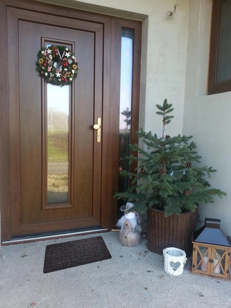 Čistiaca protišmyková rohožka Universal 052 Graphite, 40x60, čierna, chodba / predsieň, Avanti