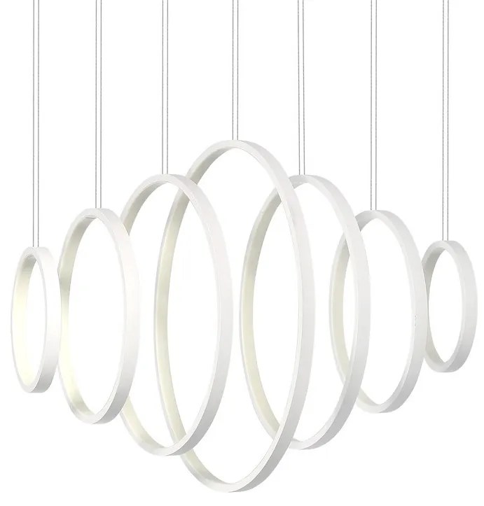 Závesné LED svietidlo Pixels, 7x LED 96w, 4000k, w