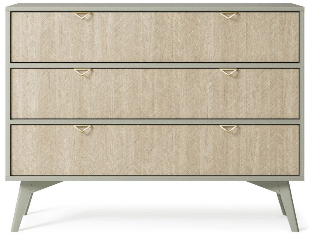 Komoda Forest II s šuplíky 106 cm eukalyptus/béžová