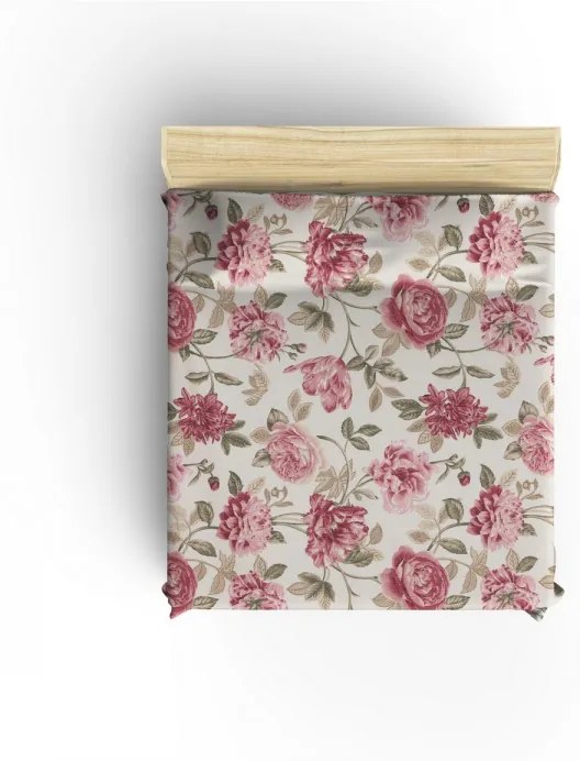 Súprava 4 ks bavlnených obliečok s prehozom Pinkie biela/ružová