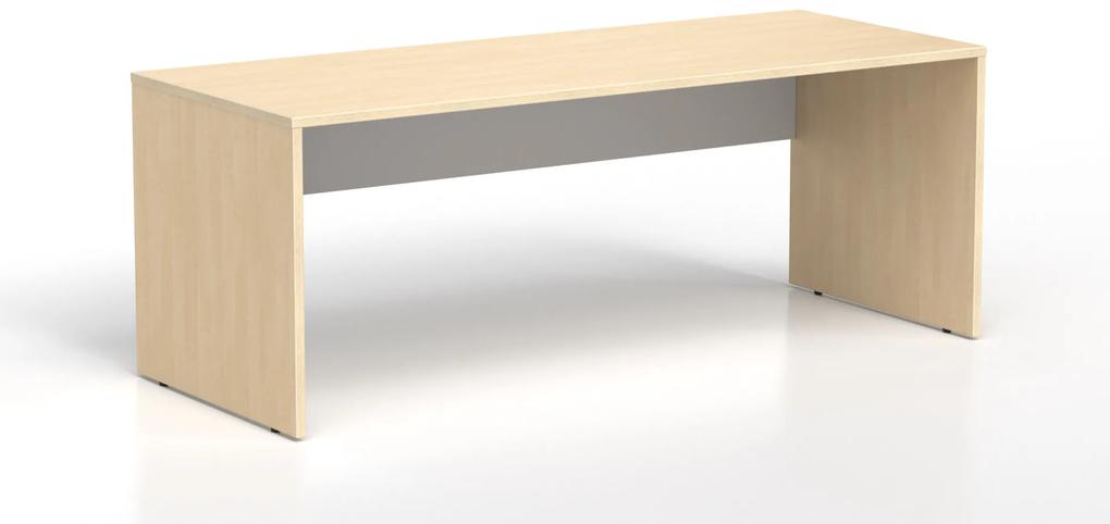 DREVONA Kancelársky stôl LUTZ 200x80 breza + biela