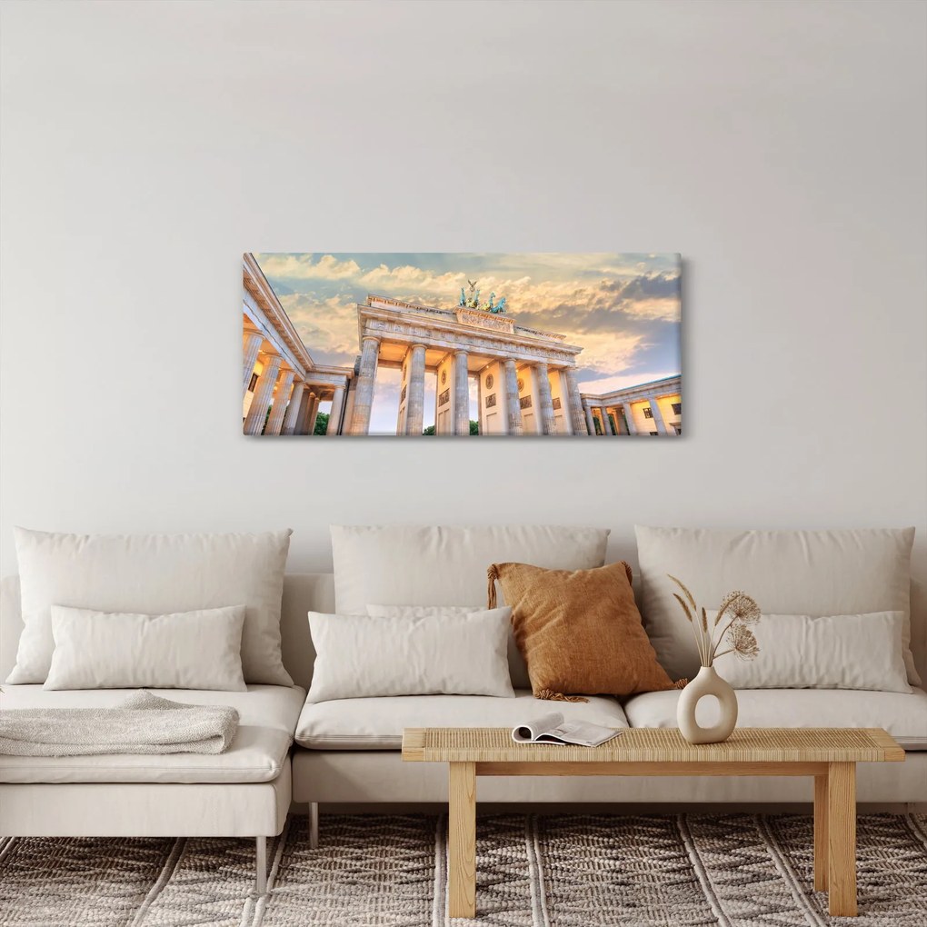 Obraz - Brandenburská brána, Berlín, Nemecko (120x50 cm)