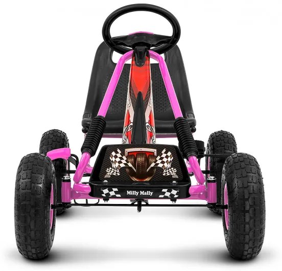 Šlapacia motokára Thor ružová