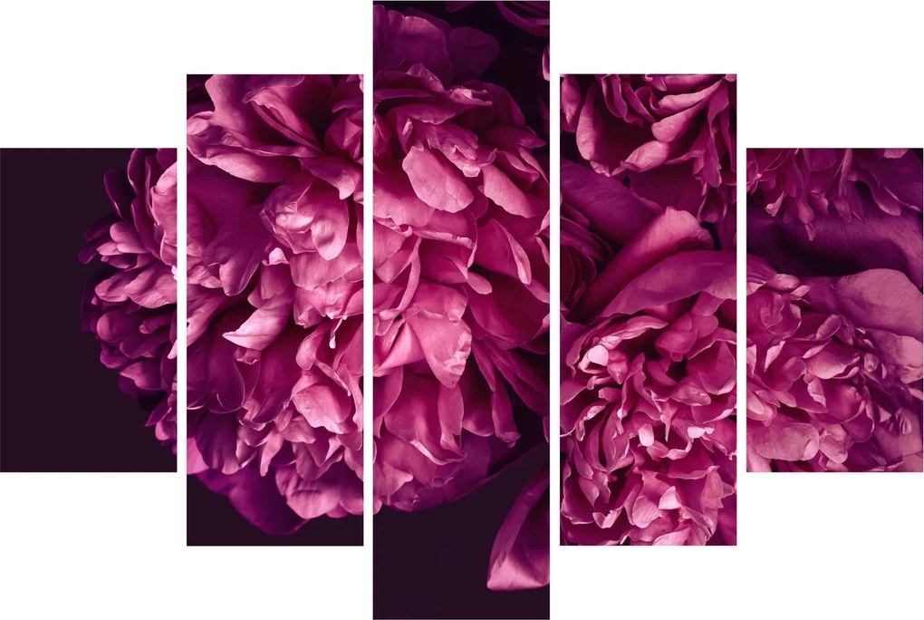 Obraz - Kytica pivoniek (150x105 cm)