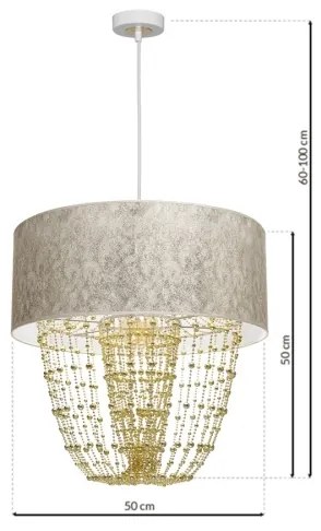Luster na lanku ALMERIA 1xE27/60W/230V