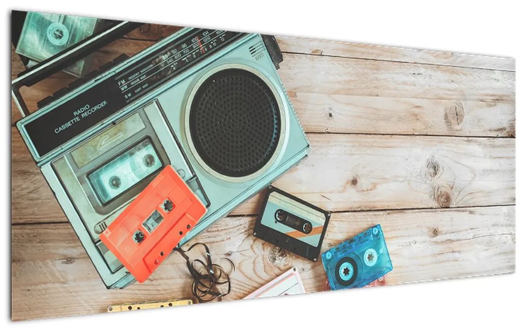 Obraz - Retro rádio (120x50 cm)