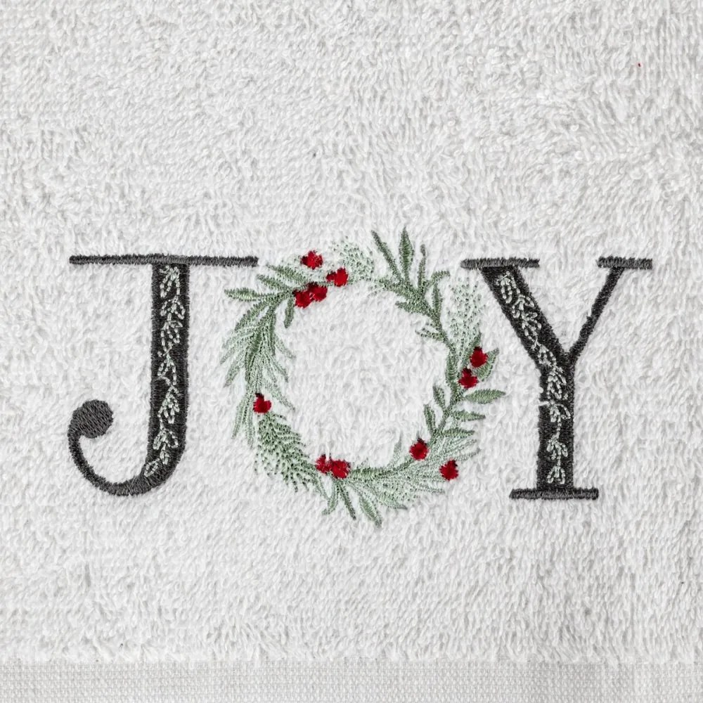 Bavlnený vianočný uterák biely JOY Šírka: 50 cm | Dĺžka: 90 cm