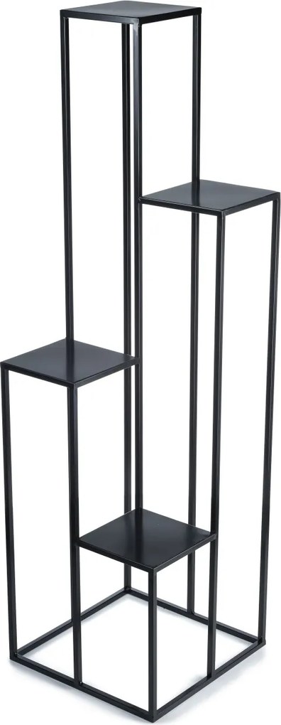 STOJAN NA KVETINÁČ KASKADA 150X44X44 CM ČIERNA