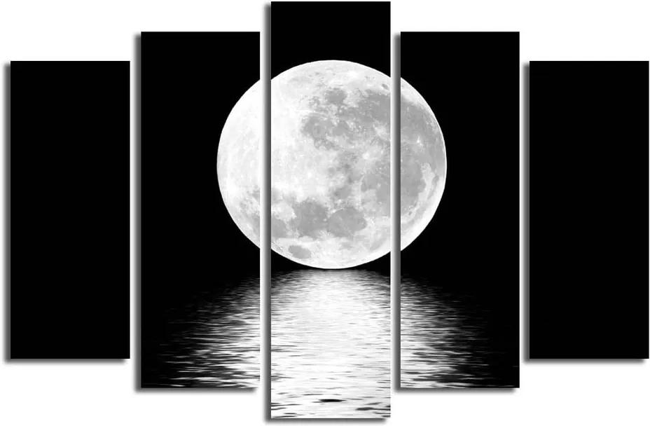 Viacdielny obraz White Moon, 105 × 70 cm
