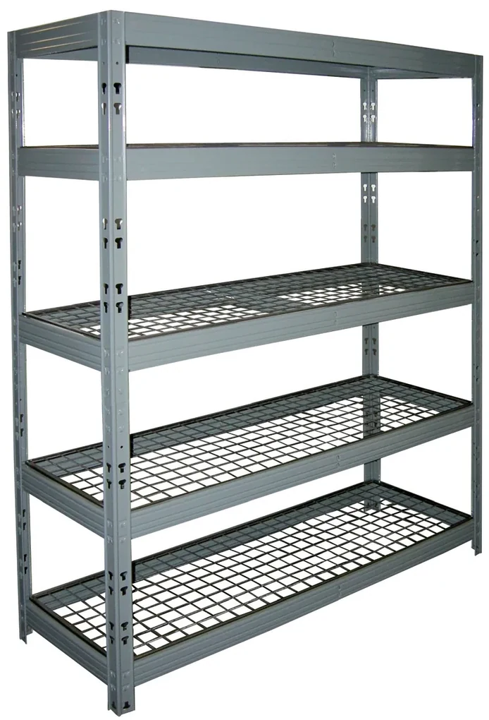 Policový regál 1800x1400x500mm, nosnost 1750kg, šedý Farba: modrá