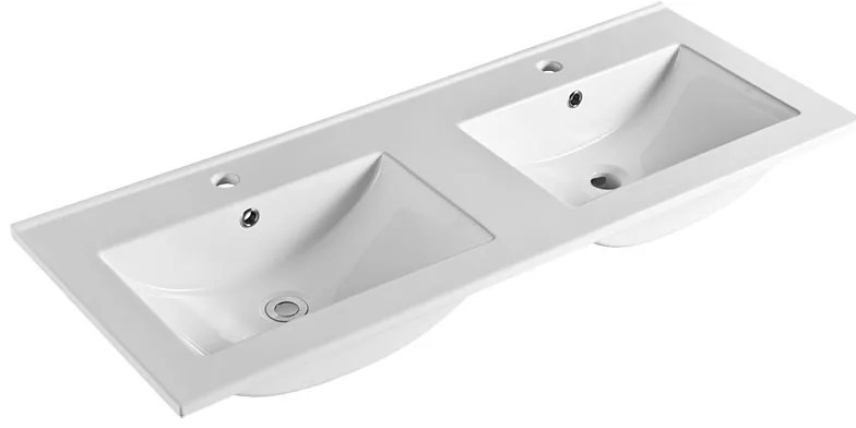 Mereo Mereo, Mailo, kúpeľňová skrinka s keramickým umývadlom 121 cm, chrómové madlo, MER-CN538