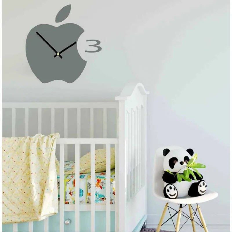 Nástenné hodiny plastové do kuchyne APPLE, 35x35 cm l 3D hodiny X0021-HEU-