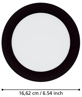Eglo 31744 - LED stmievateľné kúpeľňové svietidlo FUEVA-Z 10,5W/230V IP44 čierne