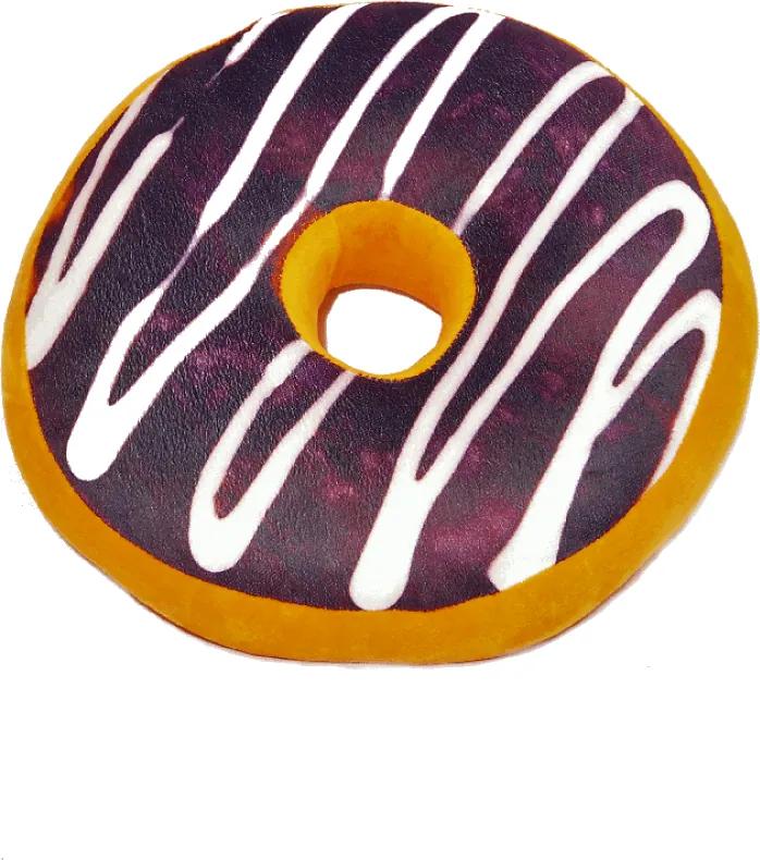 Dekoračný vankúšik Donut s polevou