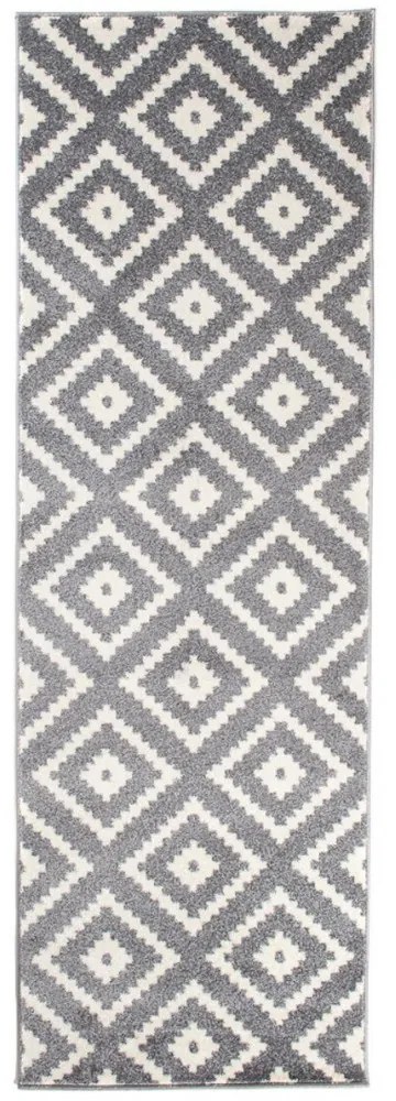 Kusový koberec Remund sivý atyp 100x250cm
