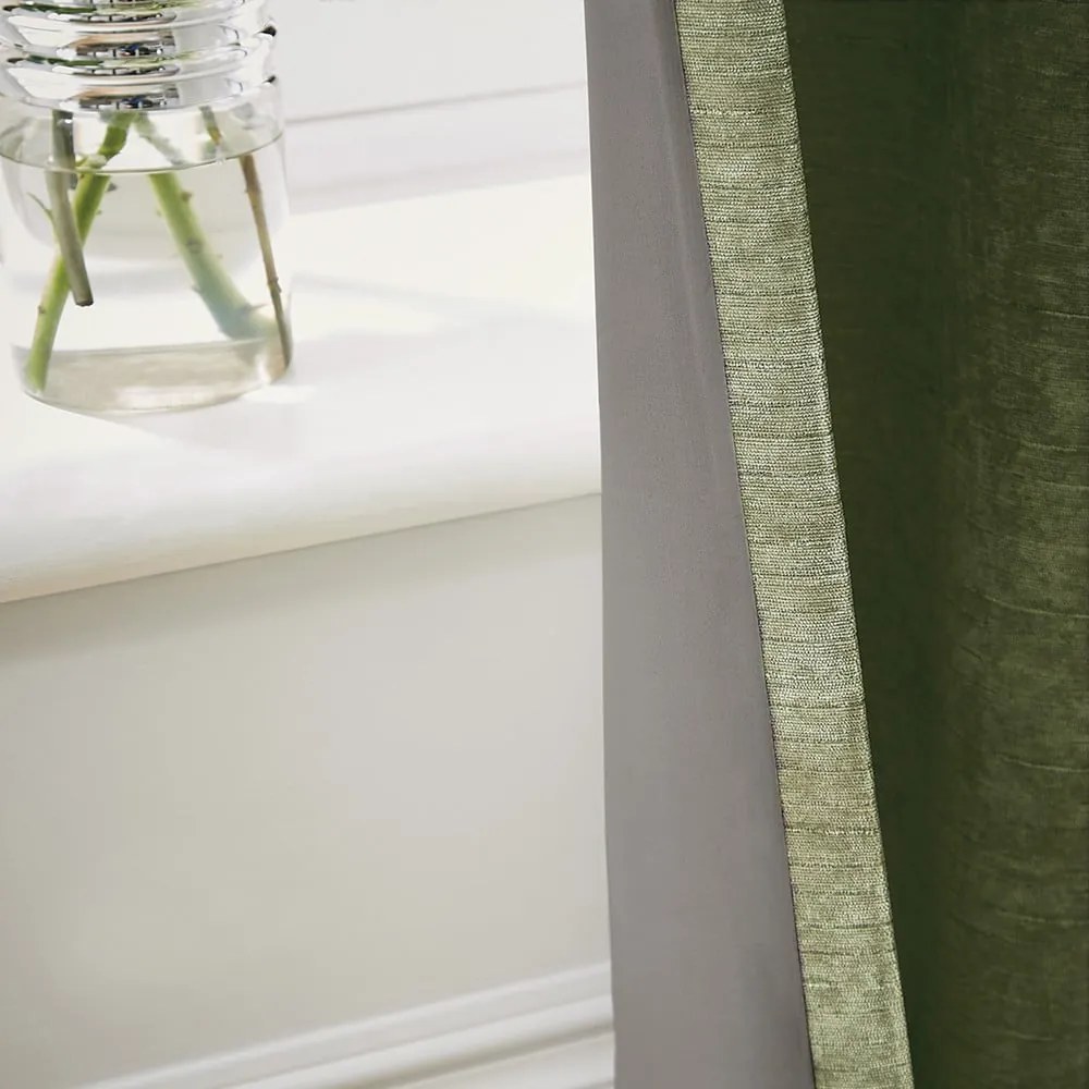 Kaki termozávesy v súprave 2 ks zo ženilky 168x229 cm Selene Luxury Chenille – Hyperion