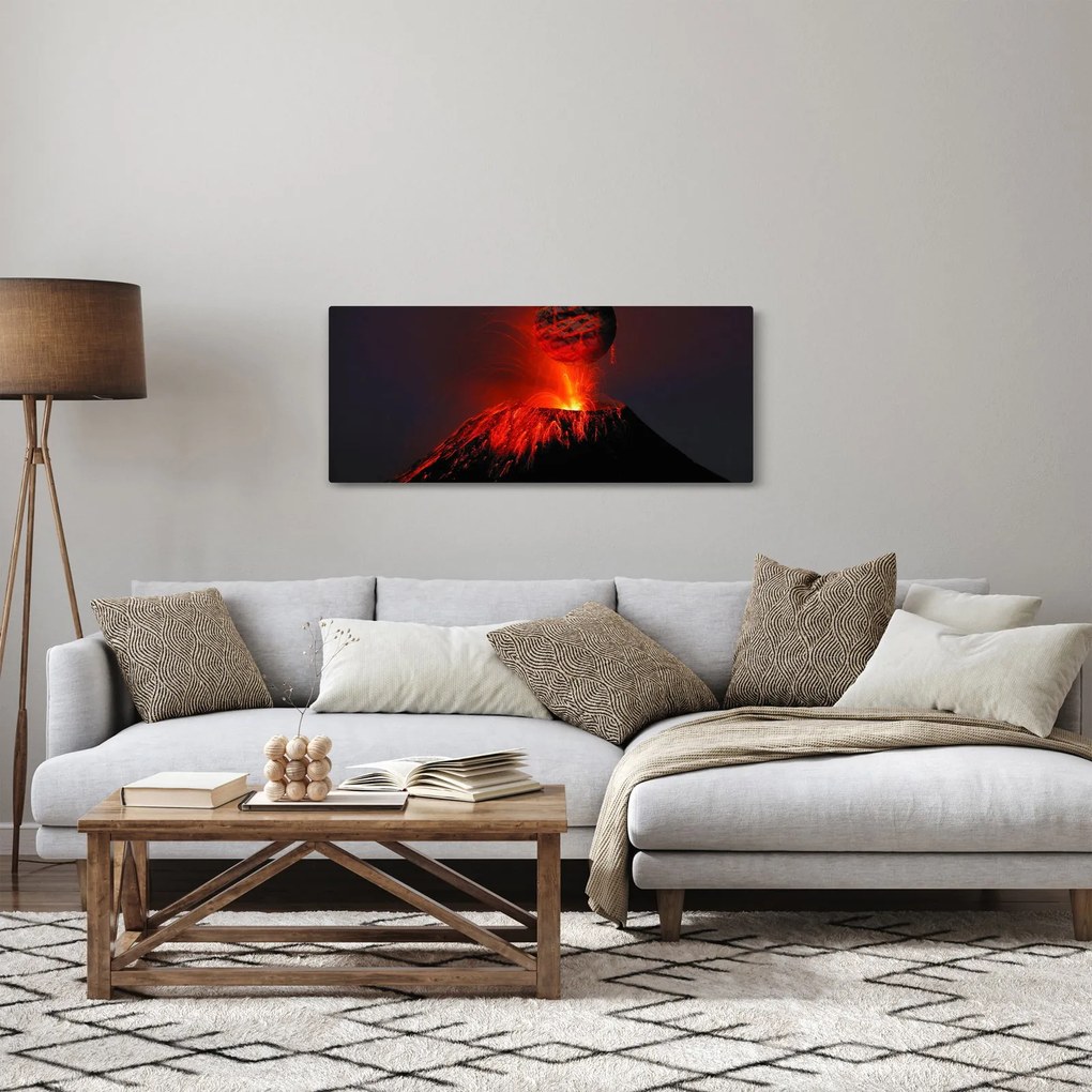 Obraz sopky (120x50 cm)
