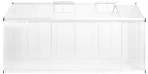 vidaXL Skleník, hliník 362x190x195 cm, 13,41 m³-