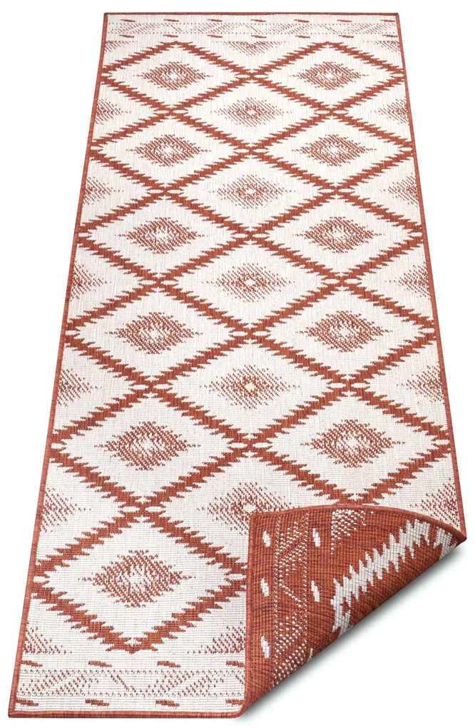 NORTHRUGS - Hanse Home koberce Kusový koberec Twin Supreme 105457 Malibu Cayenne – na von aj na doma - 80x350 cm