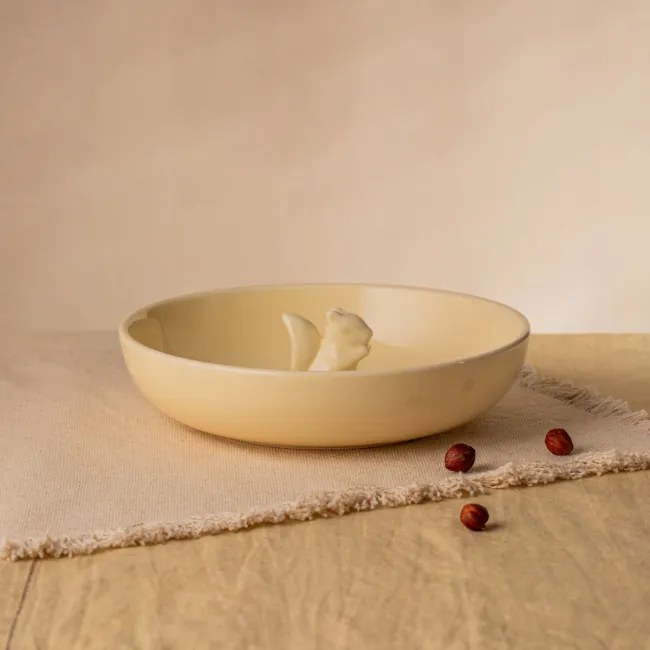 Dekoračný tanier NAWO 750793 krémový