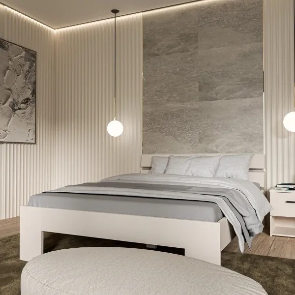 Manželská posteľ PIROA 160x200 cm béžová