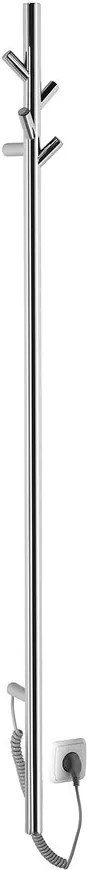 Sapho PASADOR, elektrický sušiak uterákov, guľatý, 150x1500 mm, 30 W, leštená nerez, ER175V