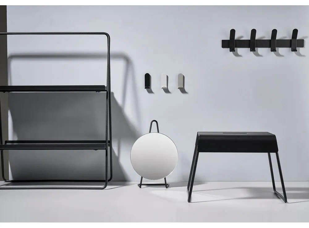 Sivý oceľový vešiak na stenu Zone A-Rack Soft Grey