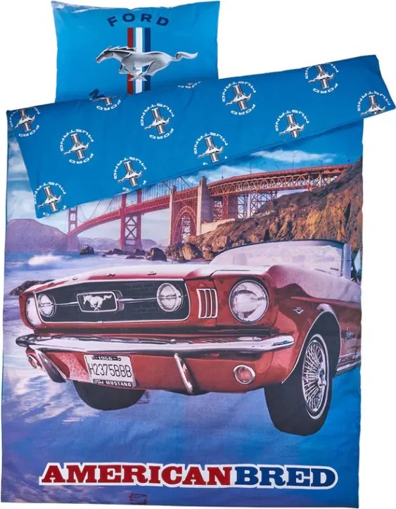 3D Bavlnené obliečky MUSTANG LEGEND farebné, 100% bavlna Rozmer obliečky: 80 x 80 cm | 135 x 200 cm