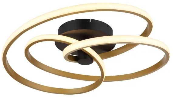 Globo 67183-40G - LED Prisadený luster GLYXAR LED/40W/230V zlatá/čierna