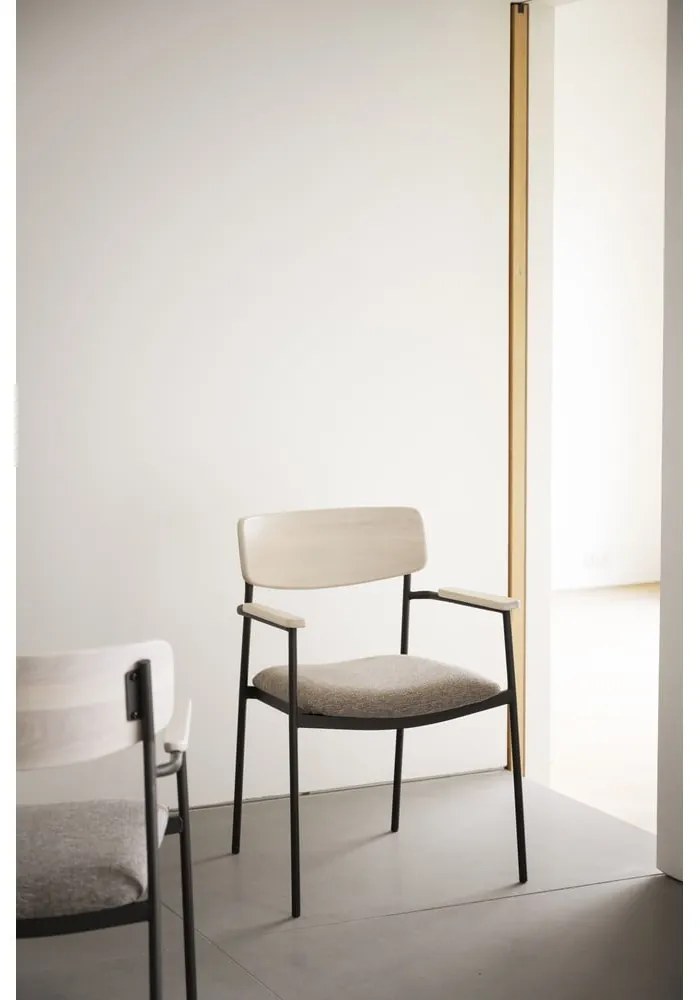 Jedálenská stolička v béžovo-prírodnej farbe v súprave 2 ks Maymont – Rowico