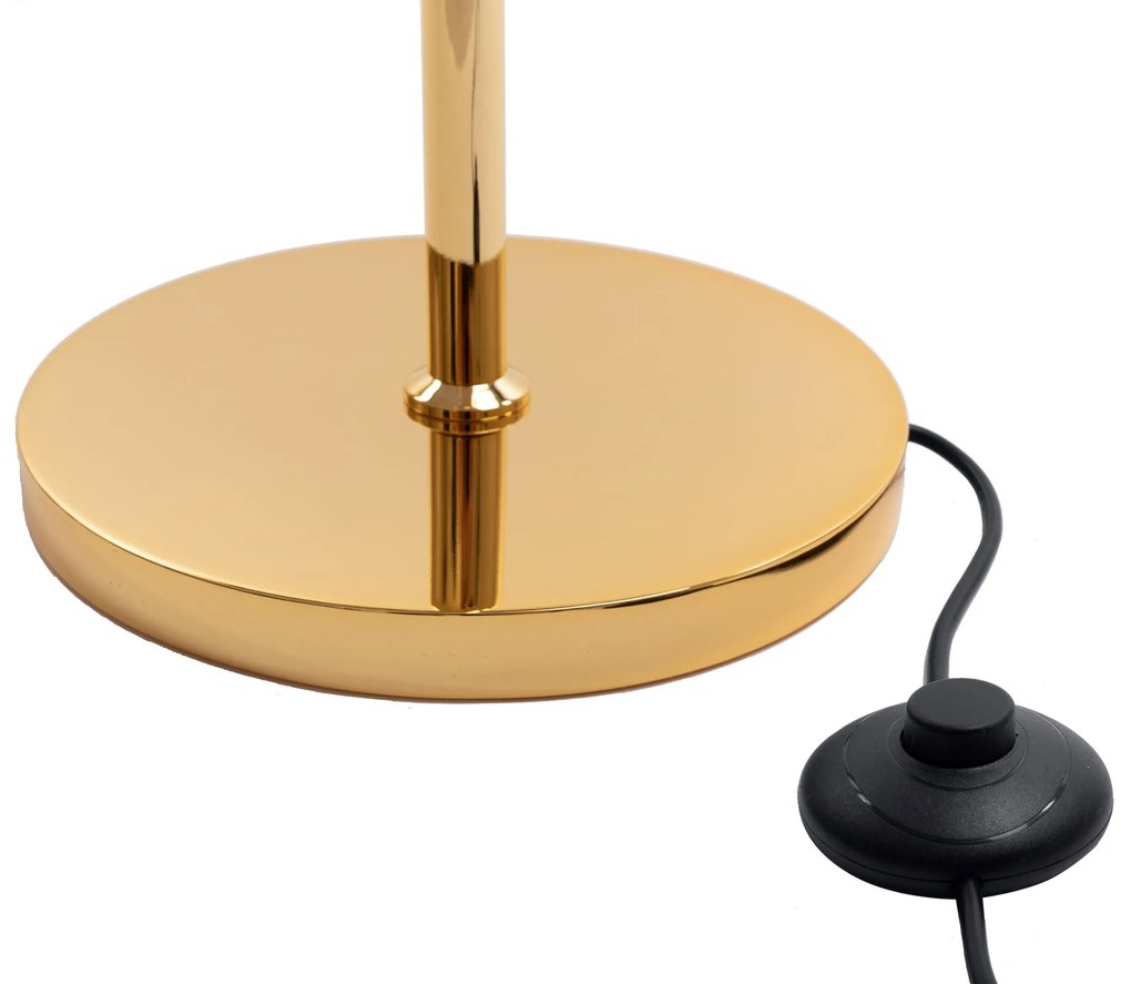 Toolight - podlahová stojaca lampa Reno E27, 300216, zlatá, OSW-09853