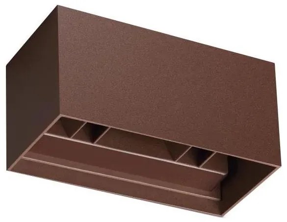 Ideal Lux - LED Vonkajšie nástenné svietidlo ATOM LED/25W/230V IP54 hnedá