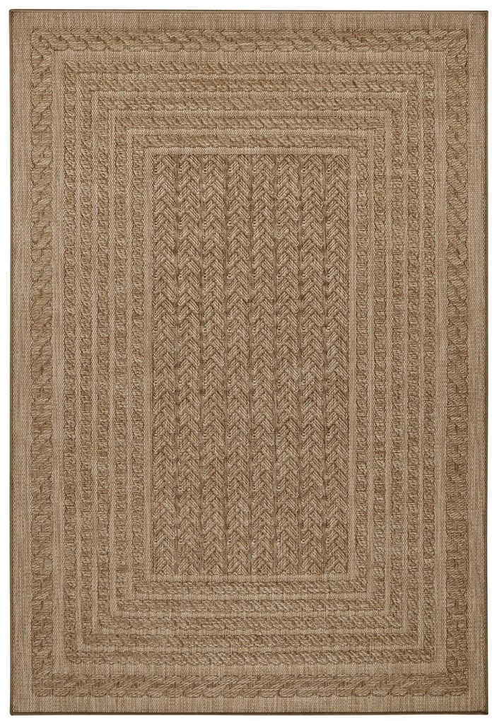 NORTHRUGS - Hanse Home koberce Kusový koberec Forest 103992 Beige / Brown – na von aj na doma - 240x340 cm