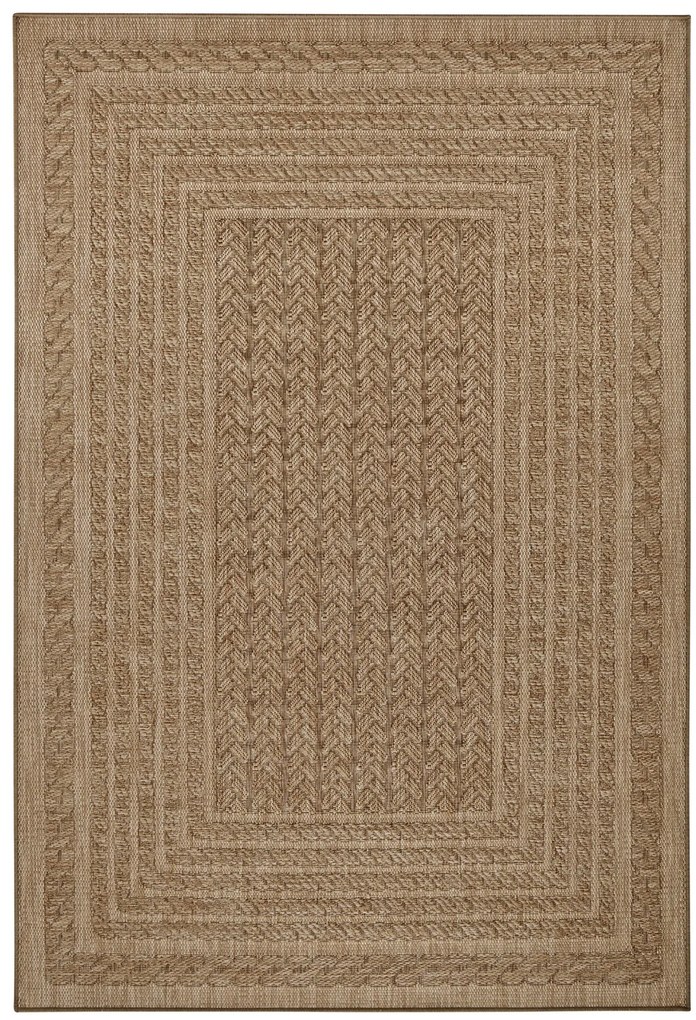 NORTHRUGS - Hanse Home koberce Kusový koberec Forest 103992 Beige / Brown – na von aj na doma - 200x290 cm
