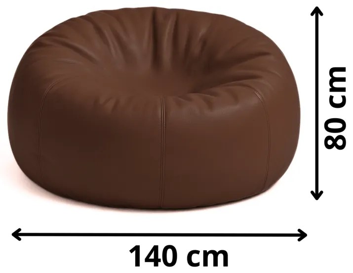 Sedací vak veľká guľa tmavohnedá EMI