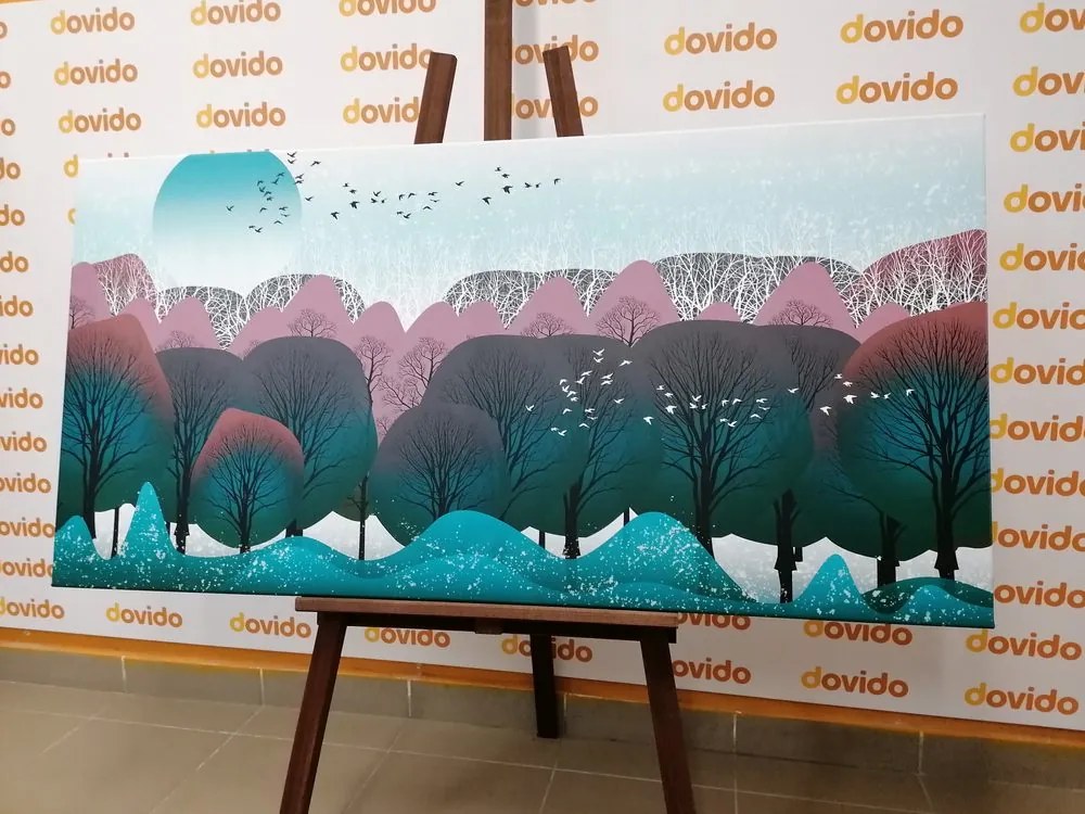 Obraz zimná krajina