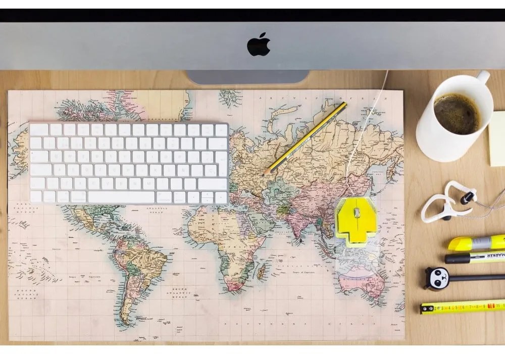 Podložka na pracovný stôl Really Nice Things Map