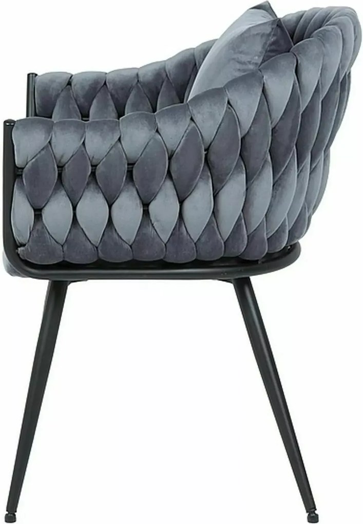 SI Stolička Nuvo Velvet sivý