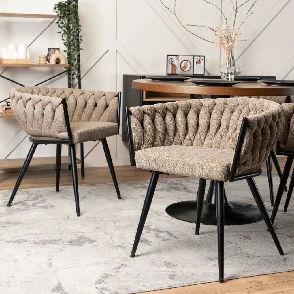 PROXIMA.store - Čalúnená jedálenska stolička EMPOLI FARBA: sivá