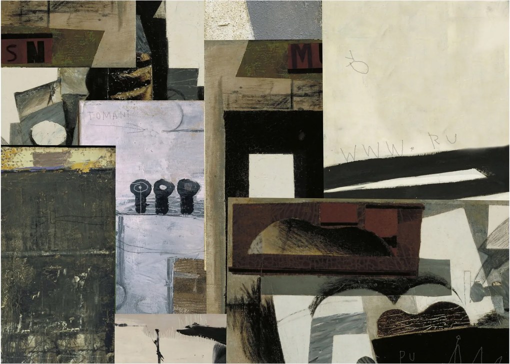Sklenený obraz - Kubizmus (70x50 cm)