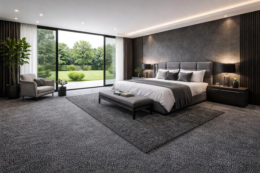 Lano, Koberec metráž Sparkle 810, na mieru, šíře 4m,5m, šedá, ab (mriežka), detská izba