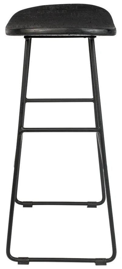 Čierna barová stolička 2 ks (výška sedadla 62 cm) Tangle – White Label