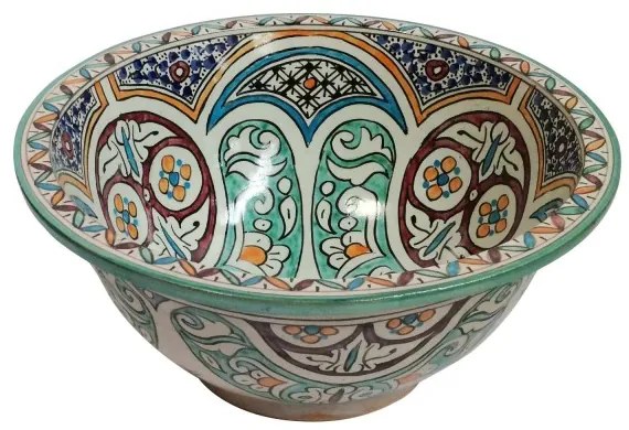 Orientálne ručne maľované umývadlo FES 51