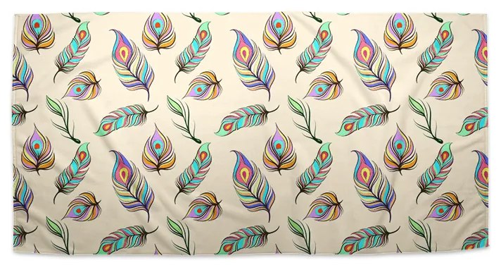 Sablio Uterák Pávie pierka - 50x100 cm