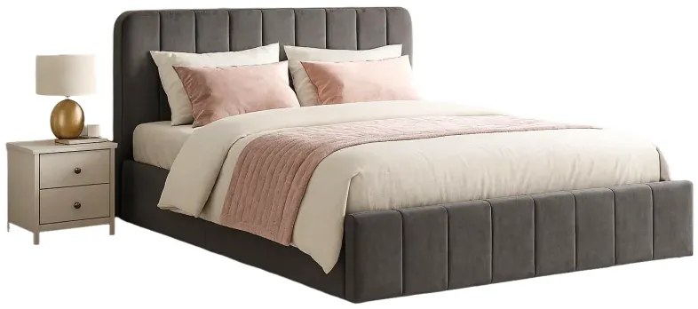 Posteľ AVENA 180 tm. šedá