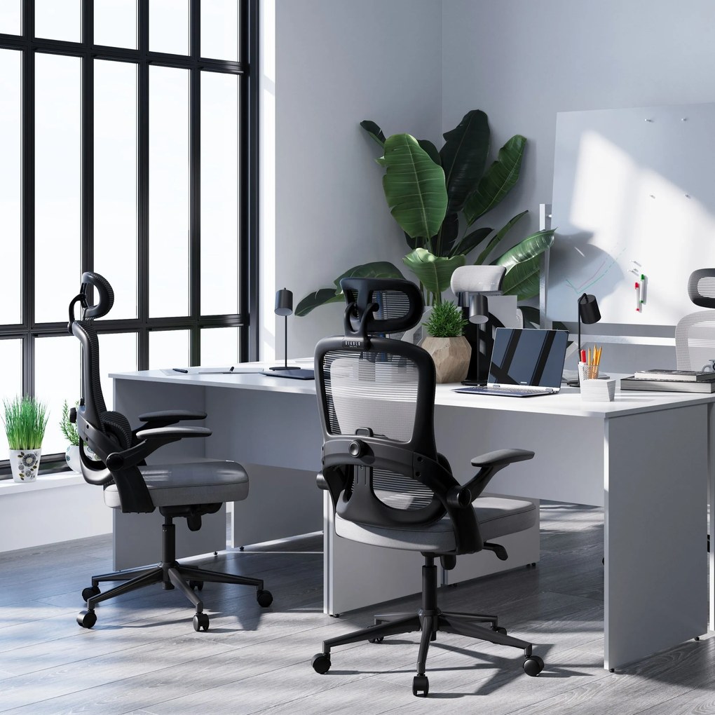 Ergonomická kancelárska stolička Normal Size, sivá: Diablo V-Light