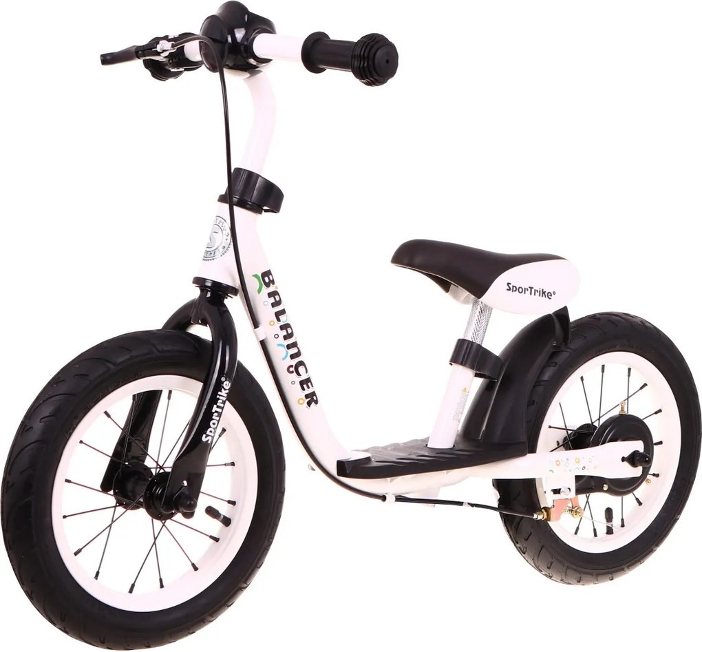 Ramiz Detské odrážadlo SporTrike Balancer biele - prvý bicykel na učenie jazdy