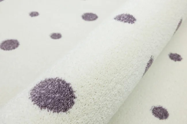 Koberec Lima 9581A krémový / fialový