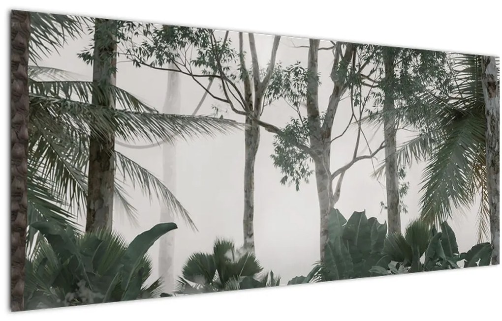 Obraz - Jungle v rannej hmle (120x50 cm)